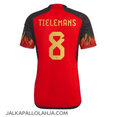 Belgia Youri Tielemans #8 Kopio Koti Pelipaita MM-kisat 2022 Lyhyet Hihat